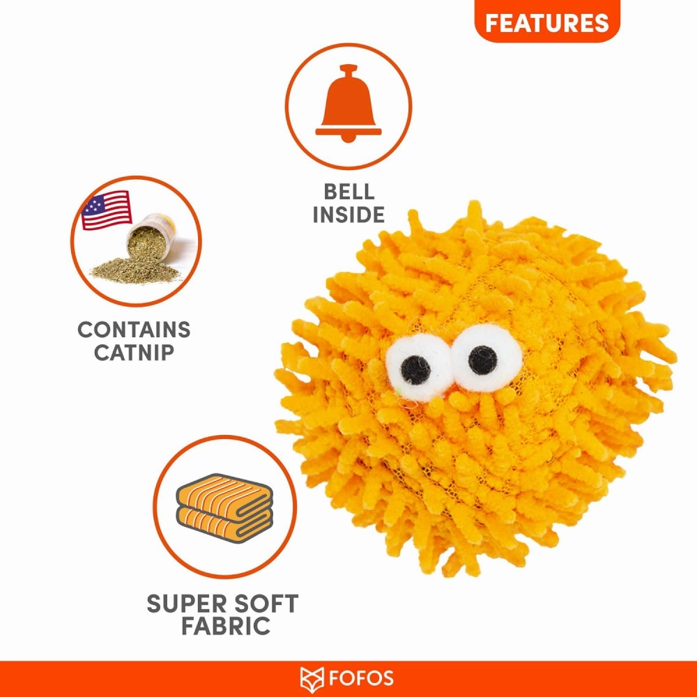 Barkbutler x Fofos Geek Ball Chew Toy for Cats
