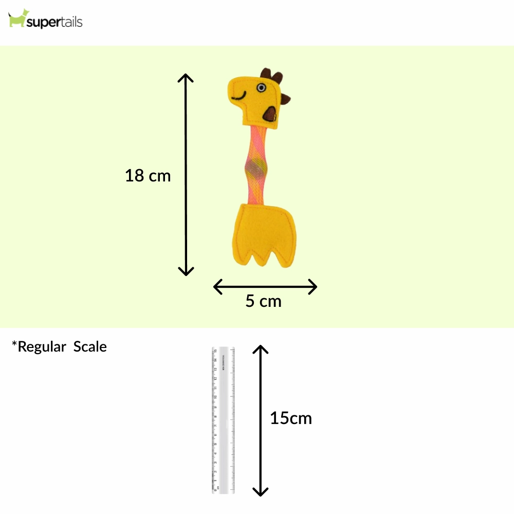 Barkbutler x Fofos Giraffe Flick Tube Catnip Toy for Cats