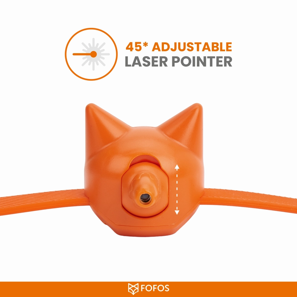 Barkbutler x Fofos Rechargeable Laser Collar Smart Toy for Cats