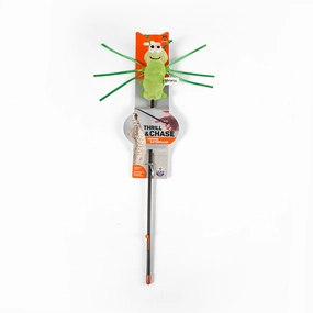 Barkbutler x Fofos Wand Moving Caterpillar Teaser Toy for Cats