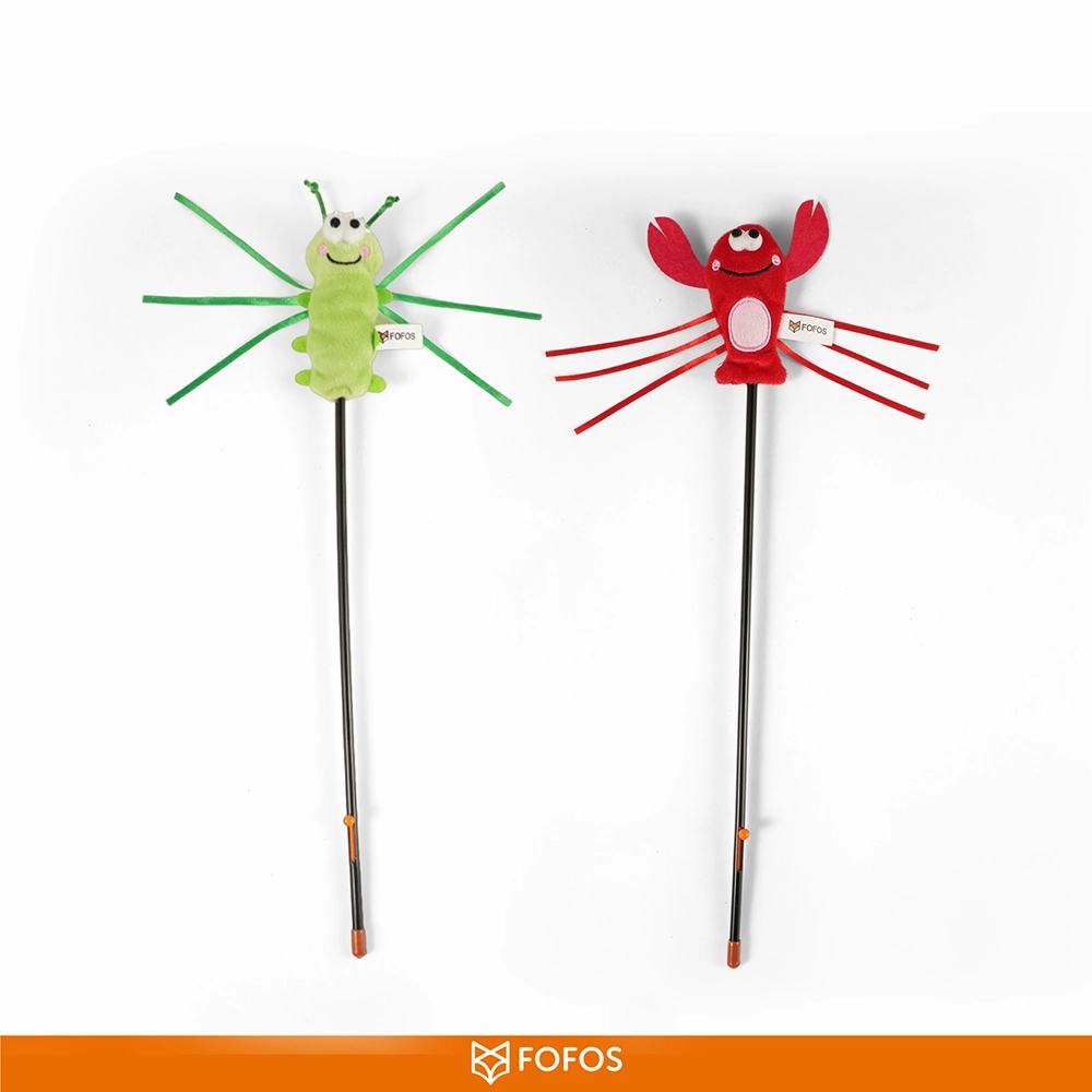 Barkbutler x Fofos Wand Moving Caterpillar Teaser Toy for Cats