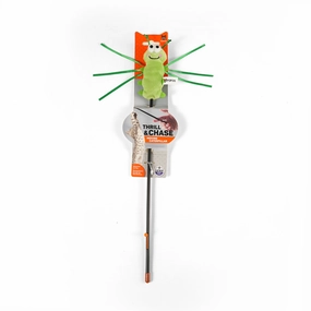Barkbutler x Fofos Wand Moving Caterpillar Teaser Toy for Cats
