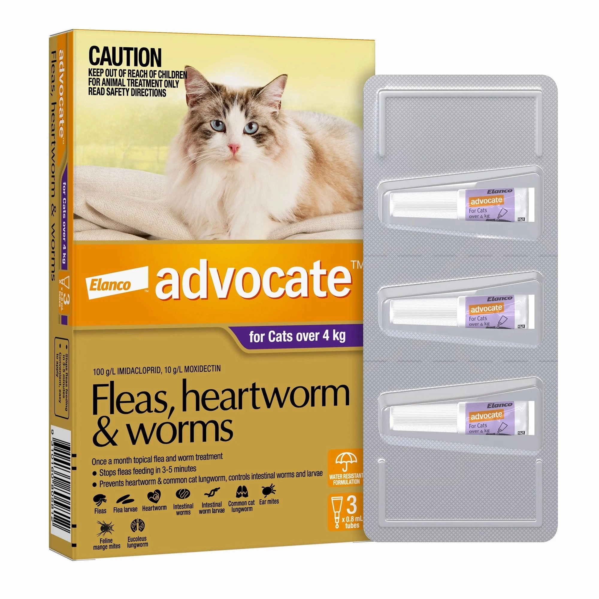Bayer Elanco Advocate Spot On for Cats Above 4kg