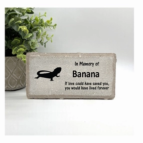 Bearded Dragon Memorial Stone - If love could have saved you, you would have lived forever show poultry,grooming poultry