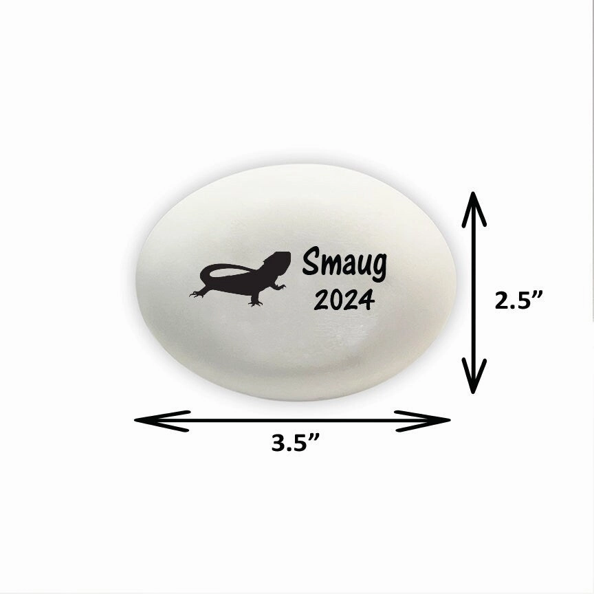 Bearded Dragon Memorial Stone- Personalized Dragon Memorial Gift