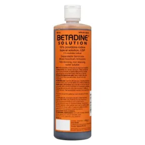 Betadine Solution 10% 500ml cat vitamins, cat immune support