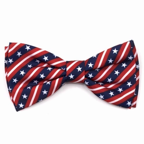 Bias Stars and Stripes Dog Bow Tie dog collar accessory,collar decor