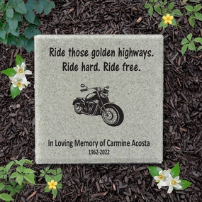 Biker Memorial - Ride those golden highways. Ride Hard. Ride Free show poultry,grooming poultry