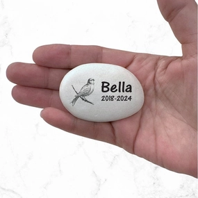 Bird Memorial Stone - Personalized Bird Memorial Gift
