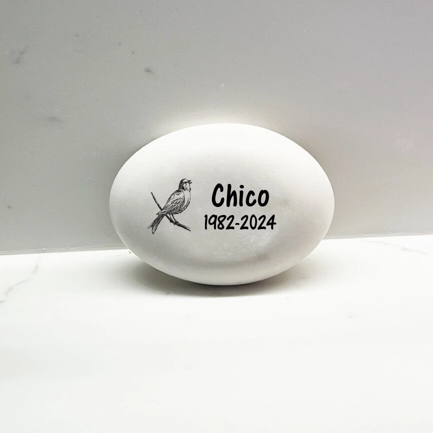 Bird Memorial Stone- Personalized Bird Memorial Gift show poultry,grooming poultry