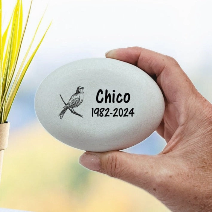 Bird Memorial Stone- Personalized Bird Memorial Gift
