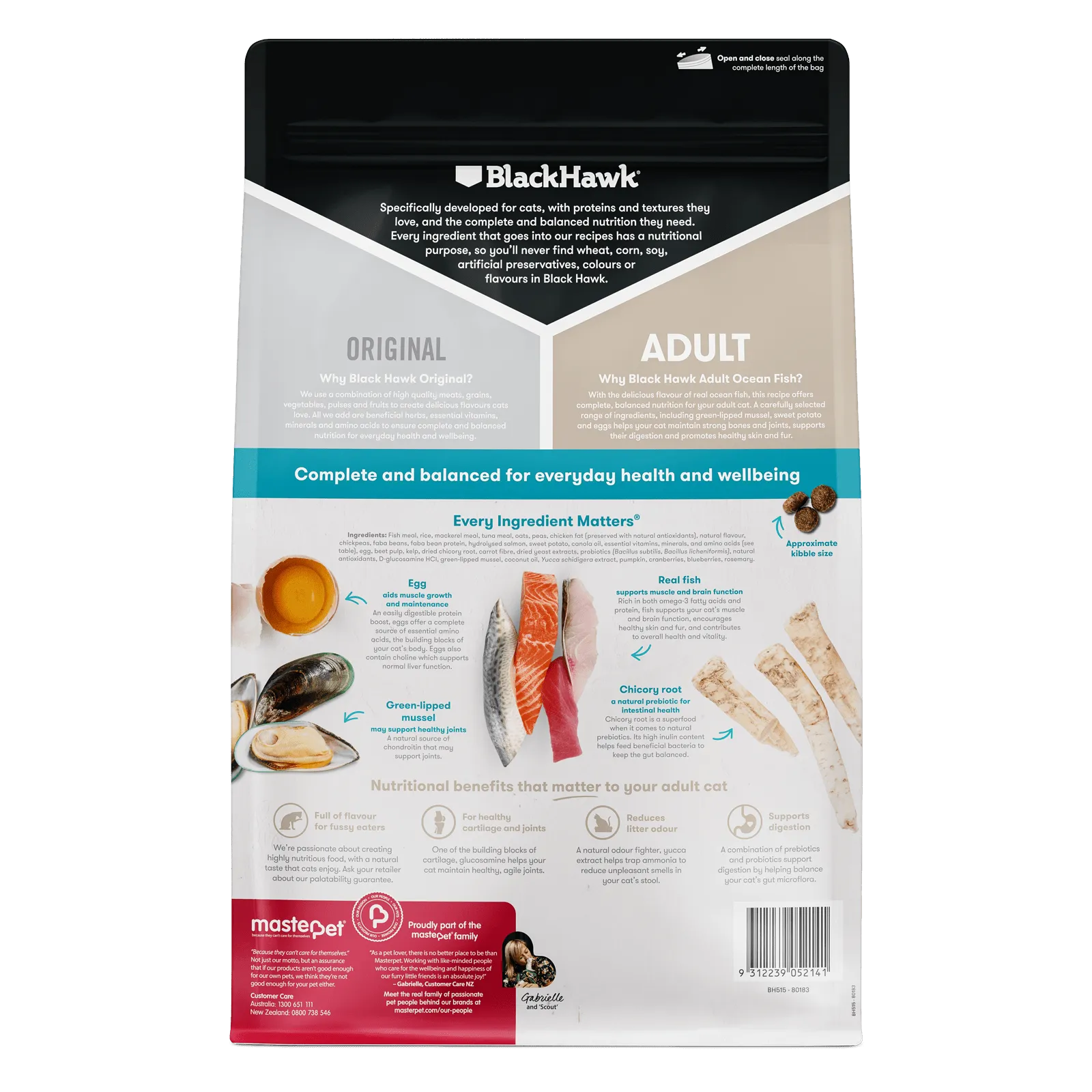 Black Hawk Original Cat Food Adult Ocean Fish