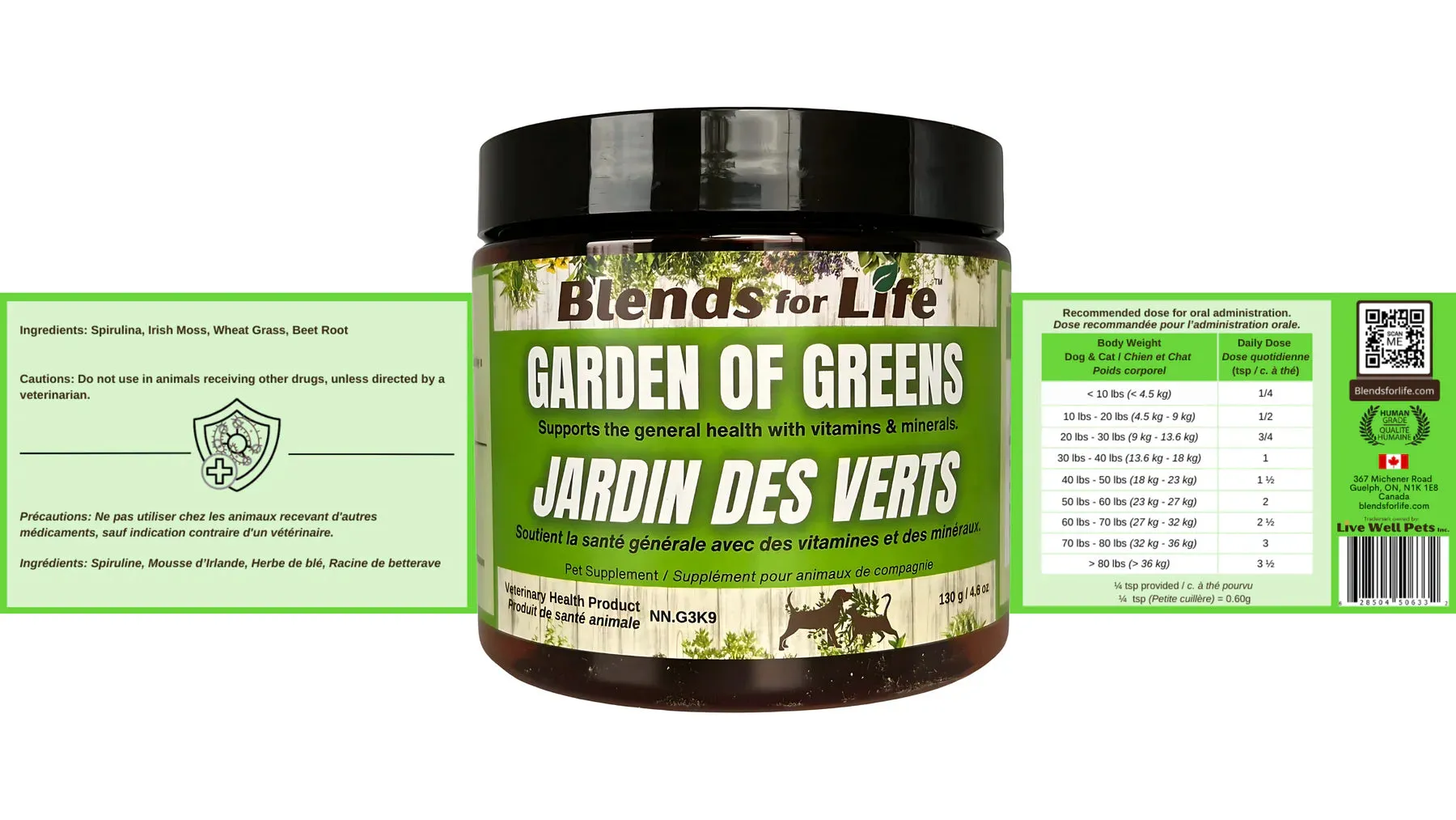 Blends for Life Garden of Greens 130g