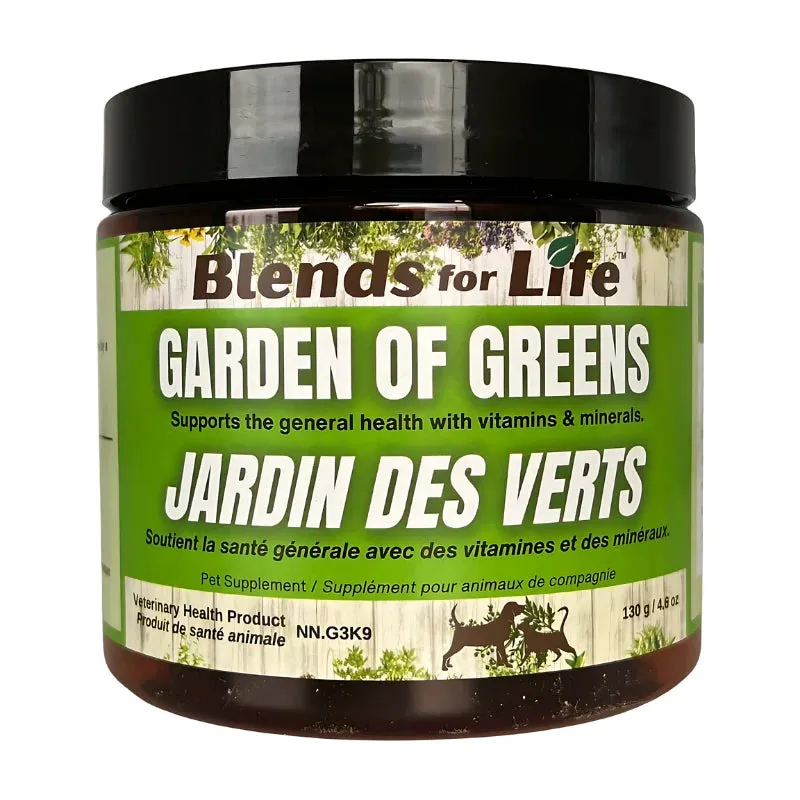 Blends for Life Garden of Greens 130g cat vitamins, cat immune support
