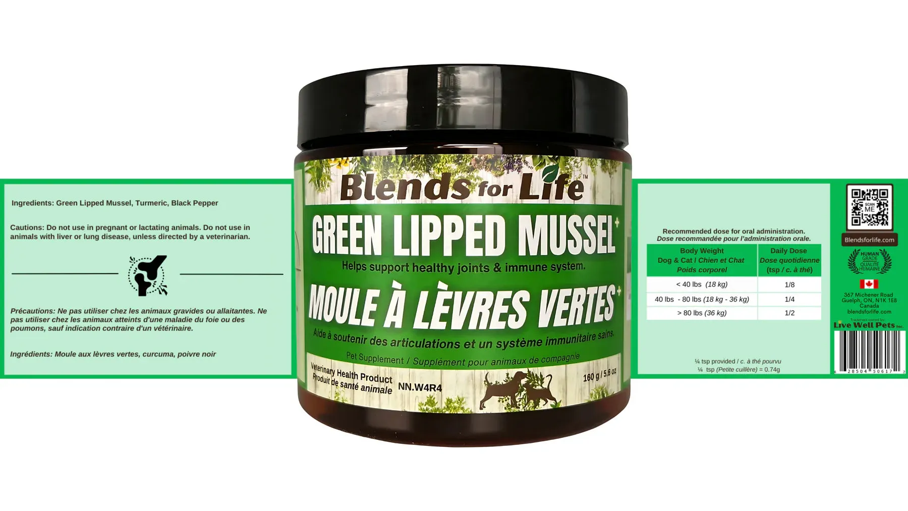 Blends for Life Green Lipped Mussel 160g
