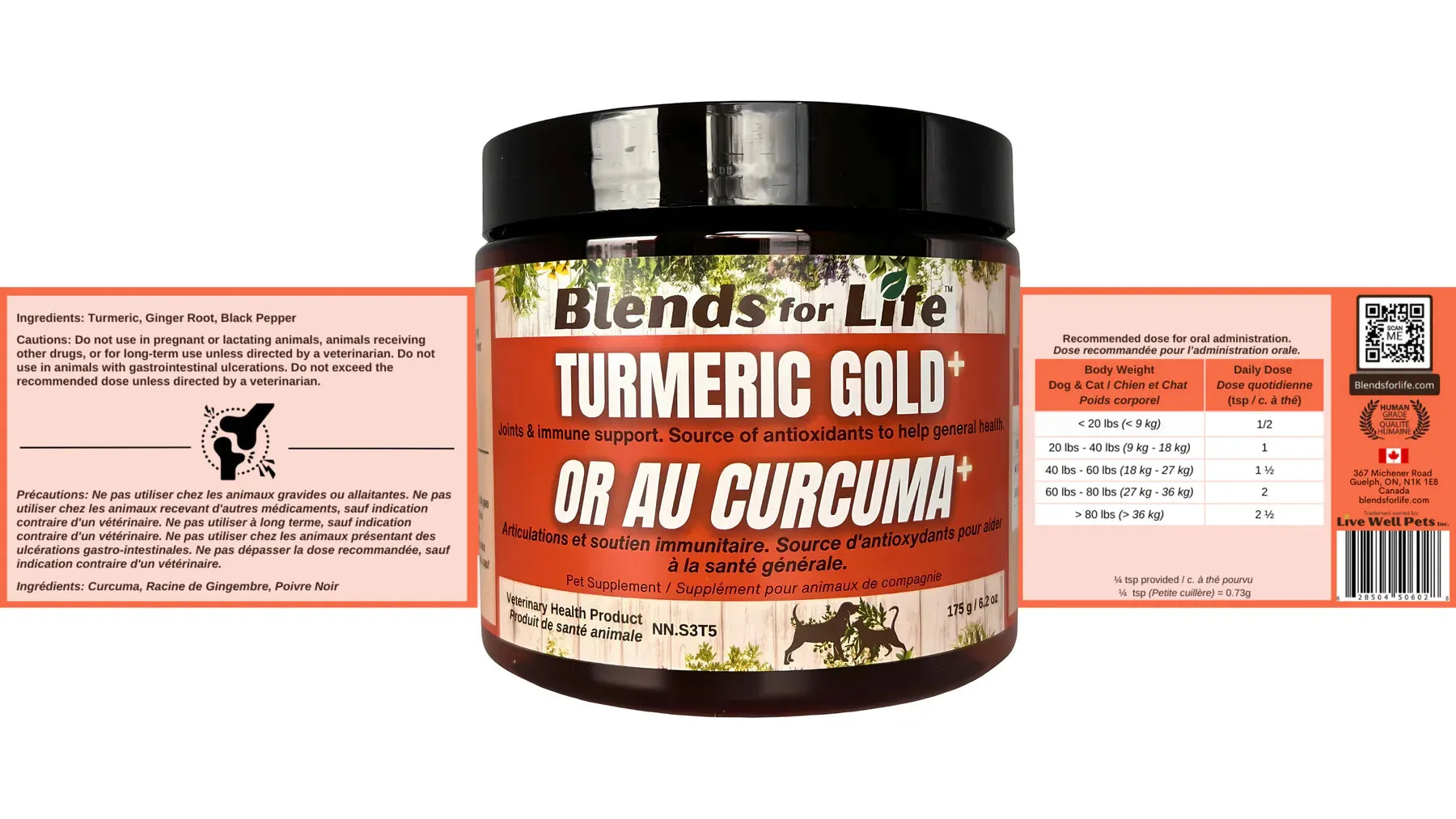 Blends for Life Turmeric Gold 175g