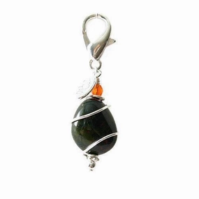 Bloodstone Healing Dog Collar Charm Pawmulet dog collar charm,pet tag