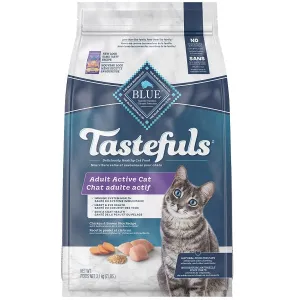 Blue Buffalo Adult Active Cat Tastefuls Chicken & Brown Rice adult cat food, best cat food for adults