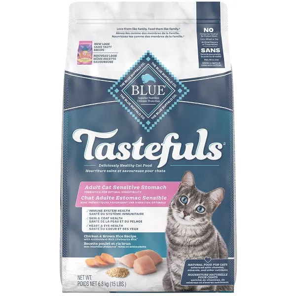Blue Buffalo Adult Tastefuls Chicken  Sensitive Stomach Cat Food adult cat food, best cat food for adults