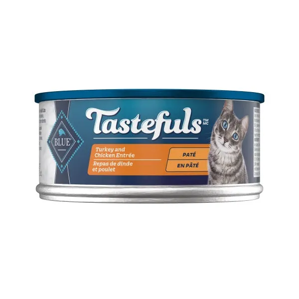 Blue Buffalo Adult Tastefuls Pate Turkey & Chicken Entree Cat Wet Food dry cat food, cat kibble