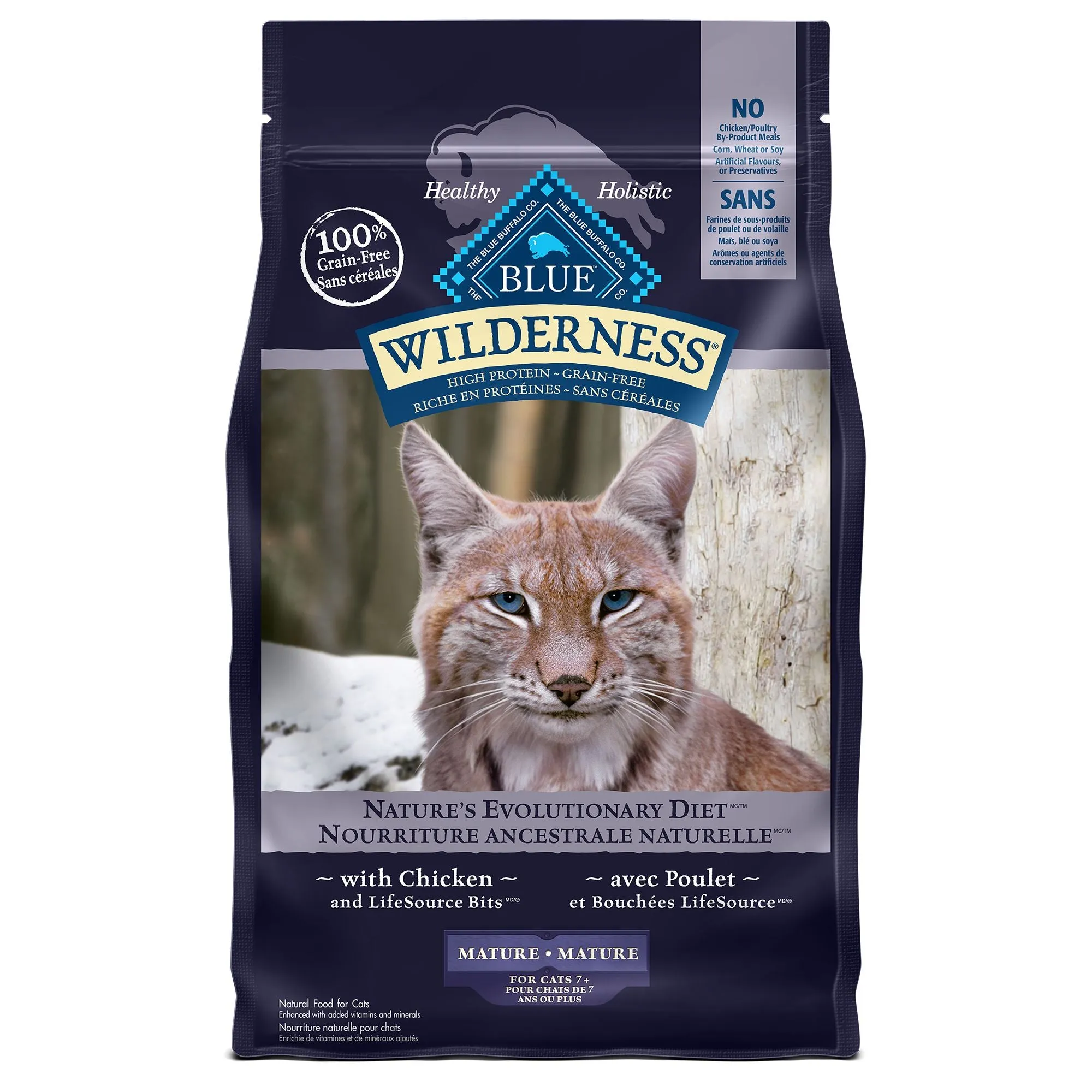 Blue Buffalo Mature  Wilderness  Chicken Cat Food adult cat food, best cat food for adults