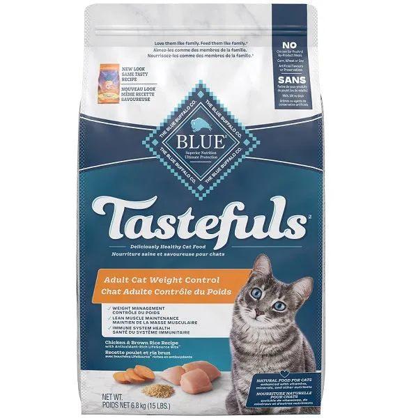 Blue Buffalo Tastefuls Chicken  Weight Control Cat Food dry cat food, cat kibble