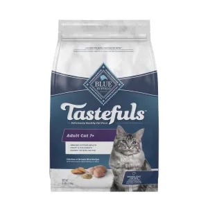 Blue Buffalo Tastefuls Mature Adult Cat 7  Chicken & Brown Rice Cat Food senior cat food, best food for older cats