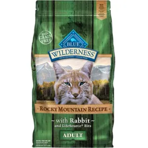 Blue Buffalo Wilderness Adult Grain Free Rocky Mountain Trout Recipe indoor dry cat food, healthy cat kibble