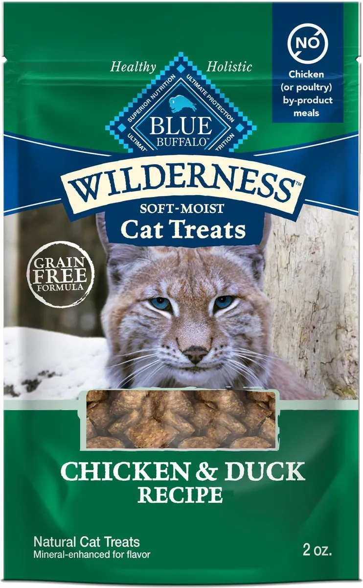 Blue Buffalo Wilderness Chicken & Duck Cat Treats soft cat treats, chewy cat snacks
