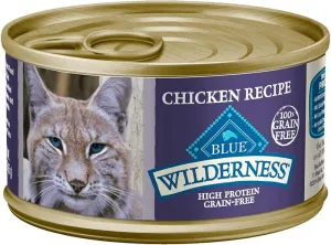 Blue Buffalo Wilderness Chicken Recipe Canned Cat Food wet cat food, canned cat food