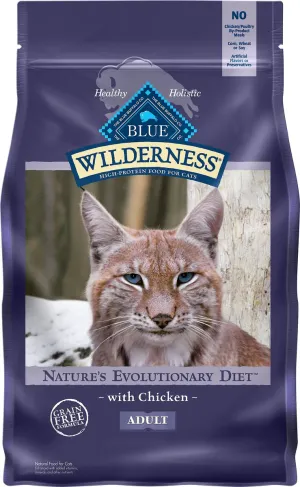 Blue Buffalo Wilderness Grain Free Chicken Recipe Dry Cat Food indoor dry cat food, healthy cat kibble