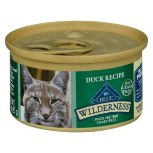 Blue Buffalo Wilderness Grain Free Duck Entree wet cat food, canned cat food