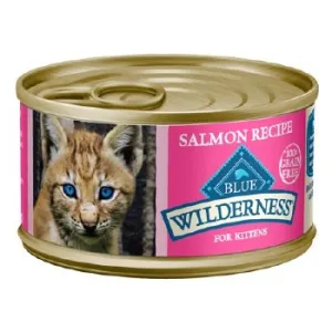 Blue Buffalo Wilderness Grain Free Kitten Salmon Entree wet cat food, canned cat food