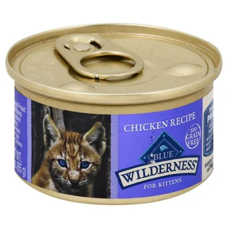 Blue Buffalo Wilderness Kitten Recipe Canned Cat Food grain free cat food, no grain dry cat food