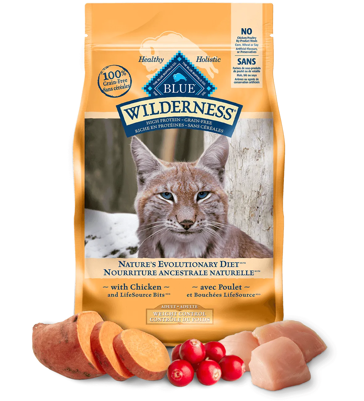 Blue Buffalo  Wilderness Weight Control Chicken Recipe dry cat food, cat kibble