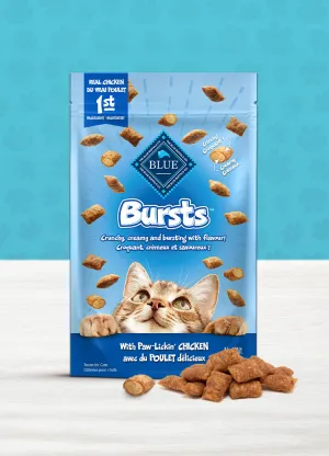 Blue Bursts Crunchy and Creamy Cat  Paw-Lickin Chicken 12oz *Clearance* cat treats, natural cat treats