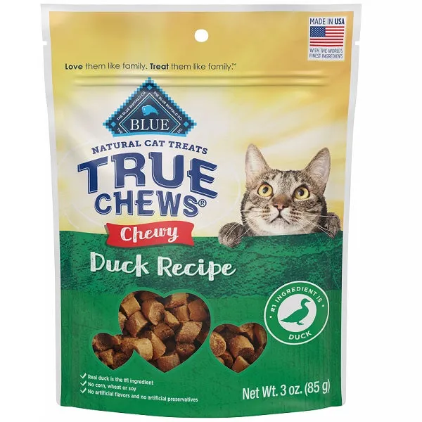 Blue TrueChew Cat Duck 85g cat treats, natural cat treats