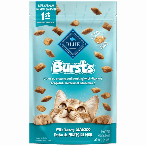 BLUE Bursts Cat Treats; Savory Seafood