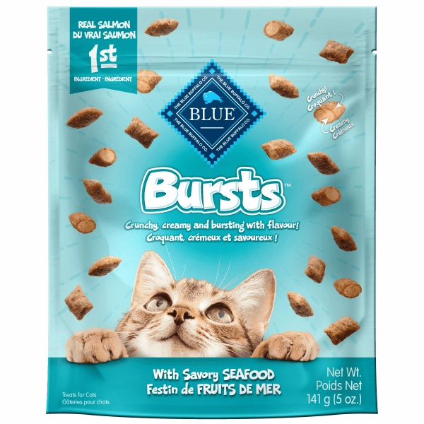 BLUE Bursts Cat Treats; Savory Seafood