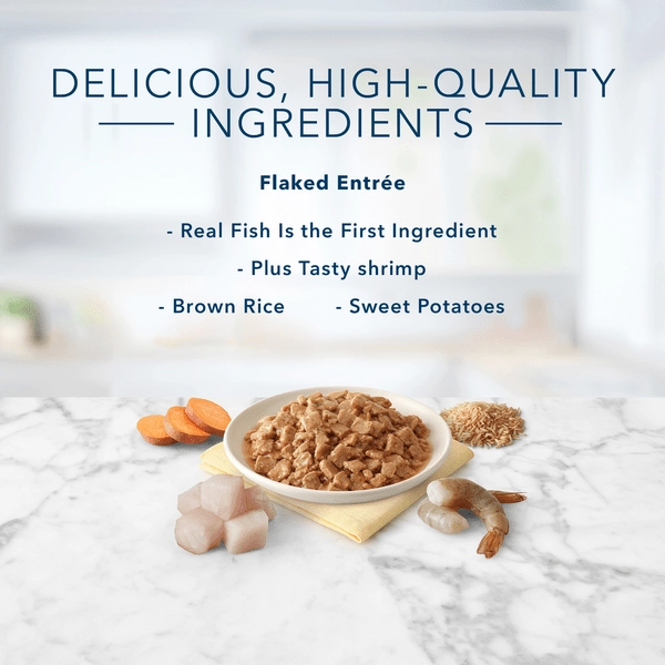 BLUE Tastefuls Flaked Fish and Shrimp Entree Canned Cat Food, 5.5oz