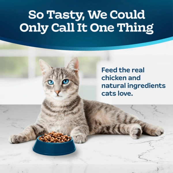 BLUE Tastefuls Indoor Health Hairball Control Dry Cat Food, 7lb