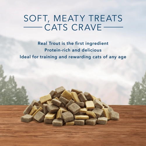 BLUE Wilderness Soft-Moist Cat Treats; Chicken & Trout