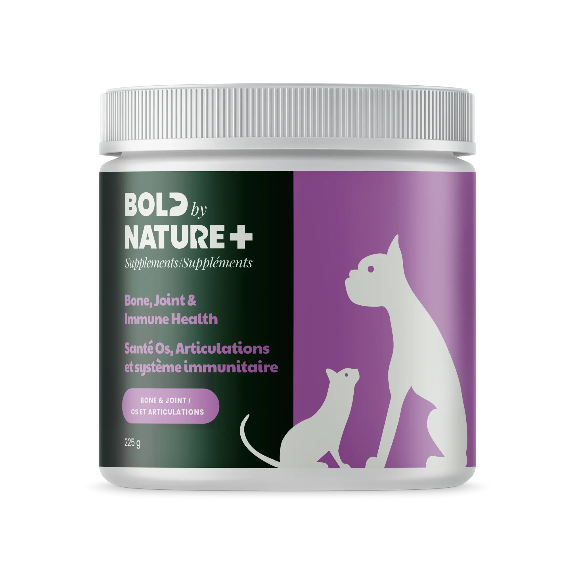 Bold by Nature  Bone, Joint & Immune Health 225g cat vitamins, cat immune support