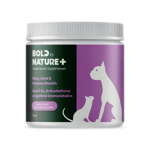 Bold by Nature  Bone, Joint & Immune Health 225g cat vitamins, cat immune support
