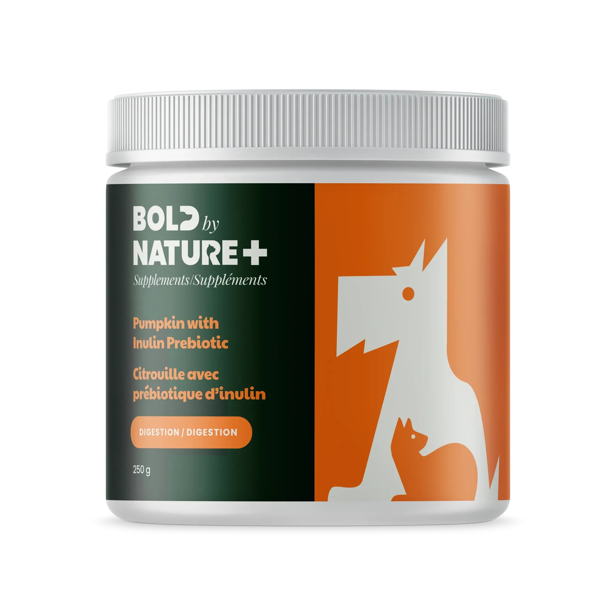 Bold by Nature  Pumpkin w/Inulin Probiotic 250g cat vitamins, cat immune support