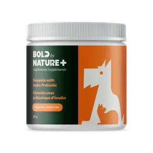 Bold by Nature  Pumpkin w/Inulin Probiotic 250g cat vitamins, cat immune support
