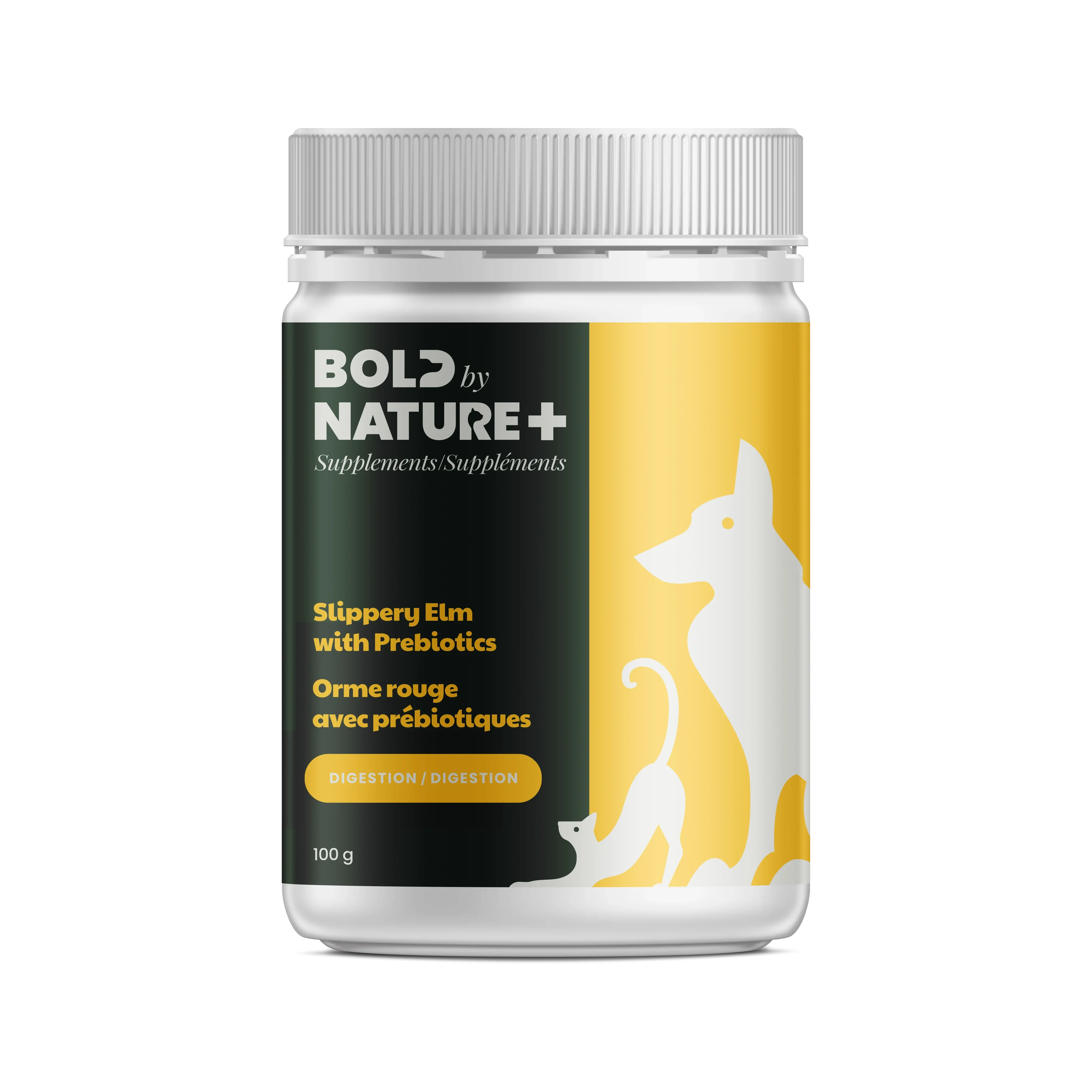 Bold by Nature  Slippery Elm 100g cat vitamins, cat immune support