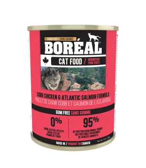 Boreal Cobb Chicken & Atlantic Salmon Cat Canned Food adult cat food, best cat food for adults