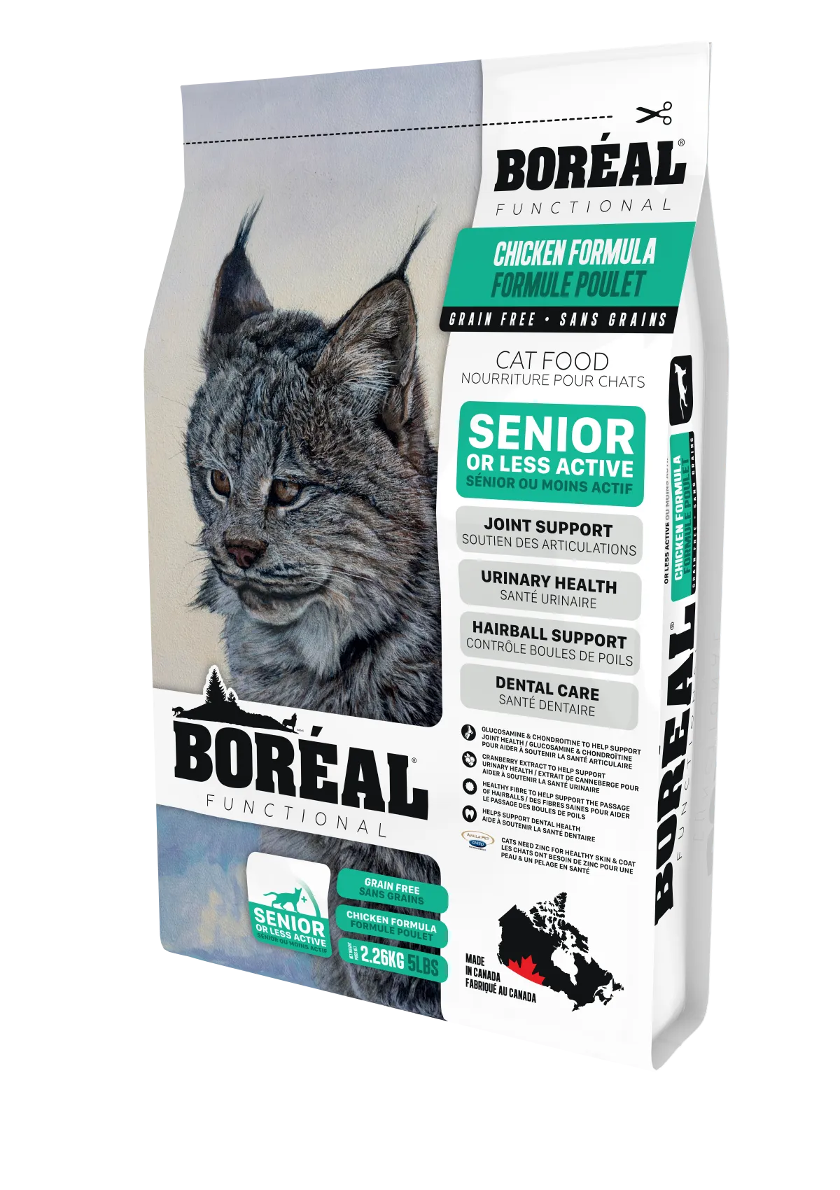 Boreal Functional Cat Senior Chicken adult cat food, best cat food for adults