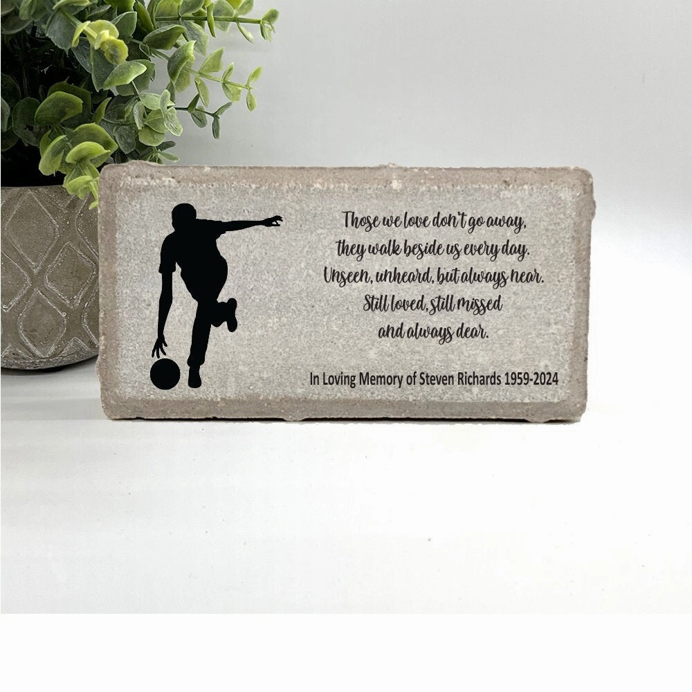 Bowler Memorial Gift - Personalized Memorial Stone show poultry,grooming poultry